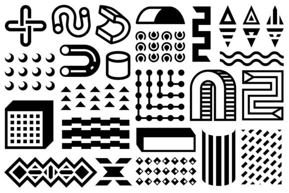 Abstract Geometric Elements: Graphics for Brand Identity