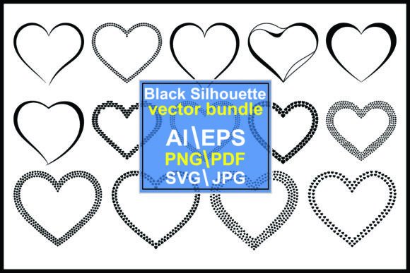 Black Hearts: Clean, Versatile & Embroidery-Ready