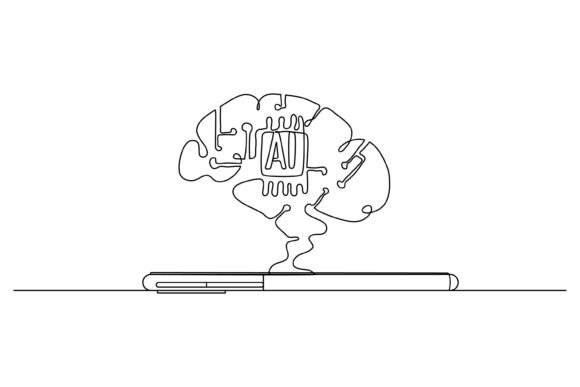 Continuous Line Design of Computer: Graphics & Illustrations