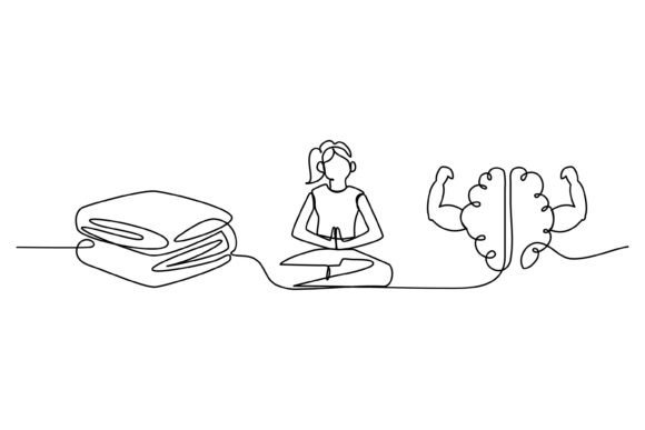 Continuous Line Design of Meditation Graphics
