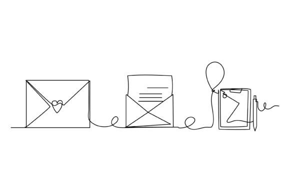 Continuous Line Graphics: Write Greeting Illustrations