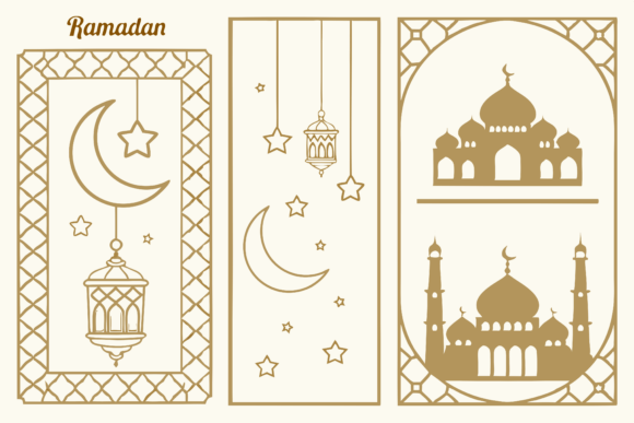 Elegant Ramadan Design with Mosque: Graphics & Illustrations
