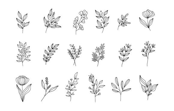 Hand Draw Line Art Botanical Set: A Stitcher's Honest Take