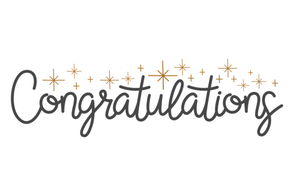 Hand Drawn Congratulation Text. Decorati: Graphics & Illustrations