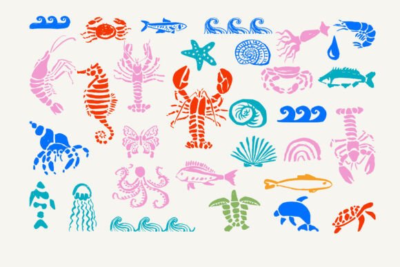 Sea Svg Graphics: Playful Illustrations for Local Branding