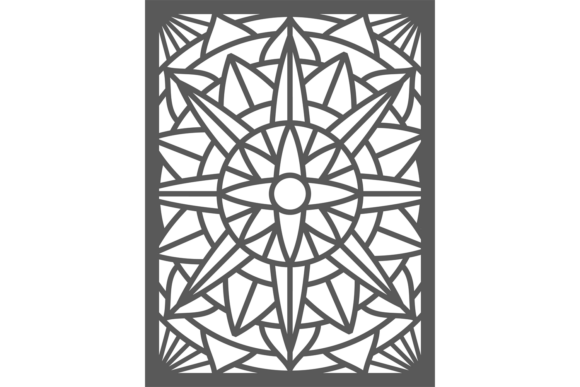 Star Laser Cut Graphics for Decorative Illustrations