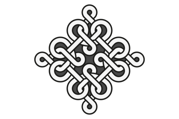 Traditional Chinese Knot Element. Decora