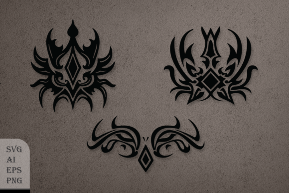 Tribal Tattoo Set Graphics for Bold Brand Illustrations