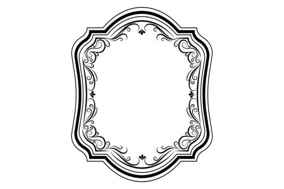 Vintage Filigree Frame Graphics & Illustrations